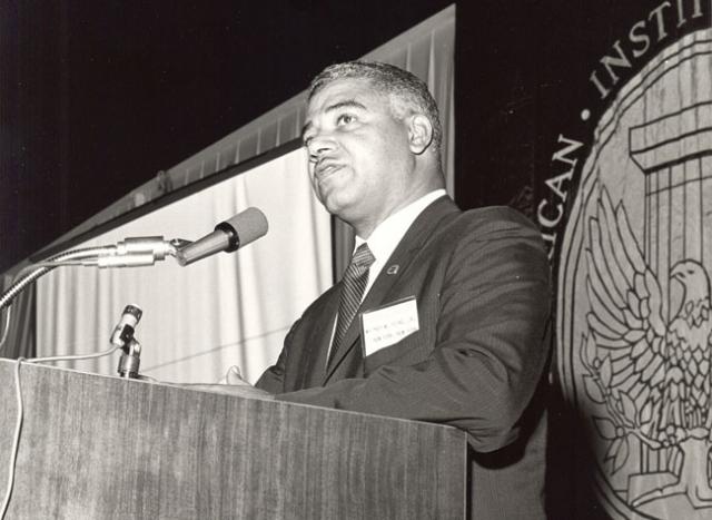 Whitney Young gives 1968 speech to the AIA.