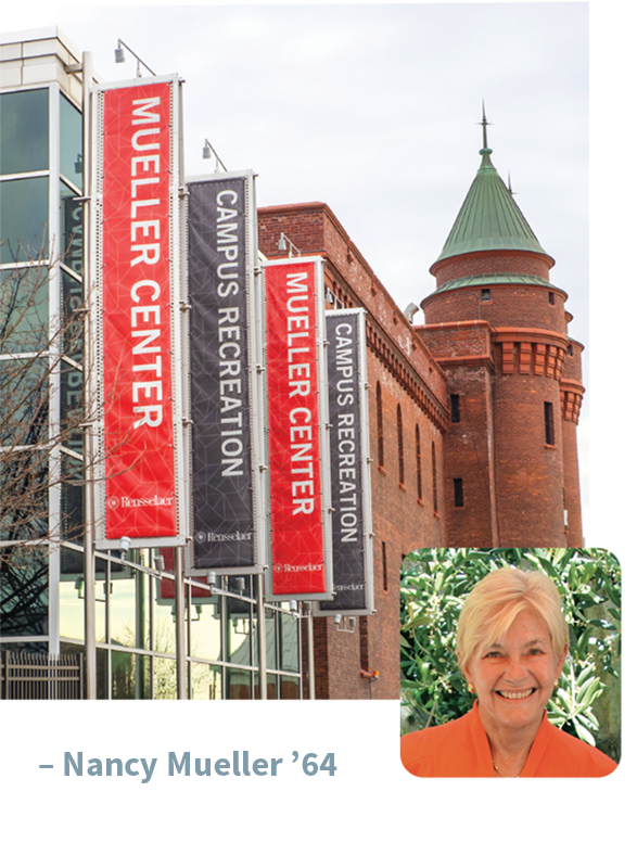 Nancy Mueller '64 and the Mueller Center on RPI Campus