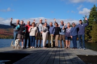 Members of the Class of 1971 and their spouses at Lake Placid