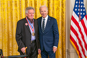 Sheldon Weinbaum and President Joe Biden