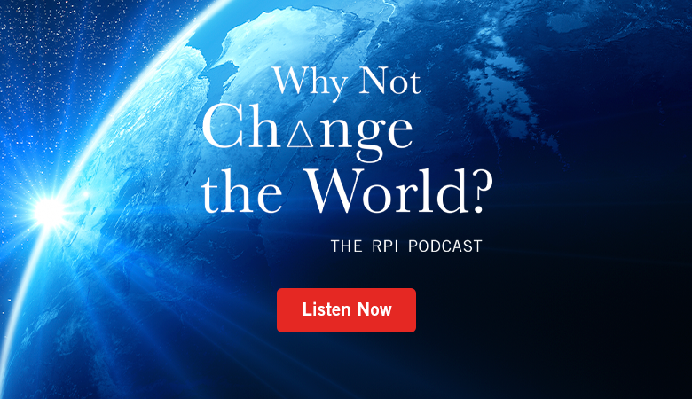 Why Not Change the World? The RPI Podcast logo