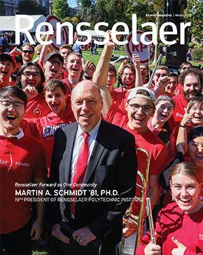 Winter 2023 Rensselaer alumni magazine cover