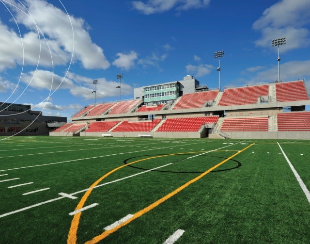 Football field at Eastern Campus Athletic Village