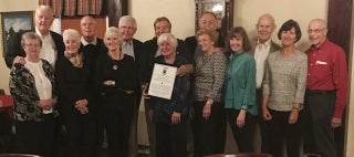 A group of Class of ’58 Lambda Chi Alpha alumni and their spouses